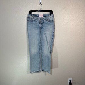 Revice Jeans Womens 27 V Cut Straight Leg Light Wash Denim